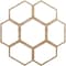 Ekena Millwork Florin Wood Fretwork Pierced Ceiling Medallion, Red Oak, 38"OD x 16 1/4"ID x 1/4"T CMWP38X38X0250FORO - alternate 1